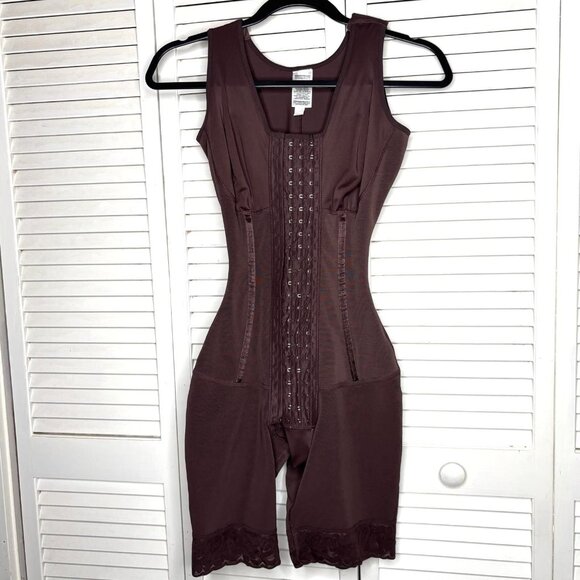 LUXEHEAL Hourglass-High Compression Mid Thigh w/Bra Stage 2/3 FAJA NWT M Post-Op - Picture 4 of 12